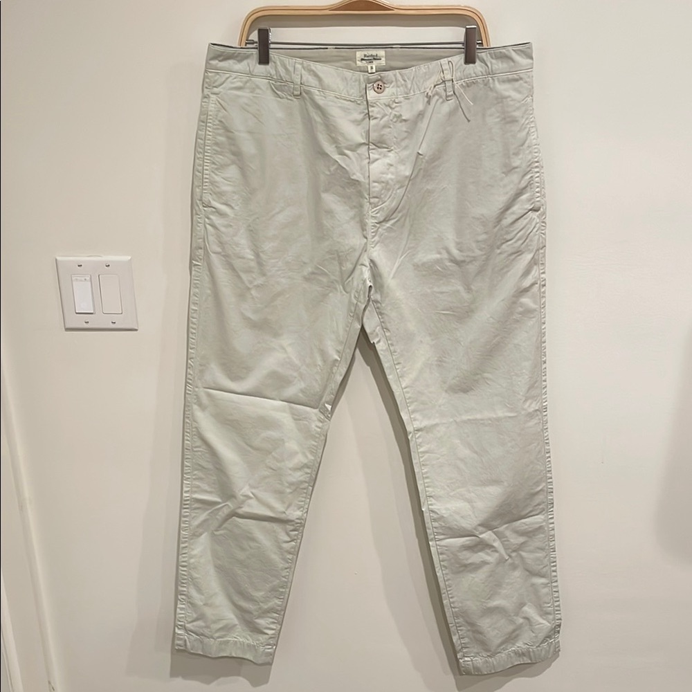 HARTFORD Men's Off White Chinos Straight Leg Cotton Blend Size US 40